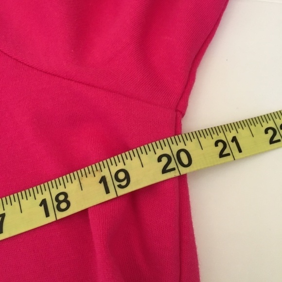 Quacker Factory Bright Pink Sparkly Snowflake Motif 3/4 Sleeve Top - Picture 10 of 12